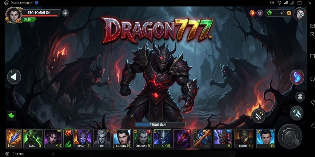 Tangkapan layar gameplay DRAGON777 menampilkan suasana gelap dan mencekam.