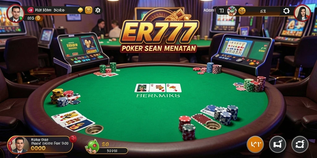 Tangkapan layar gameplay ER777 dengan aksi poker yang mengasyikkan.
