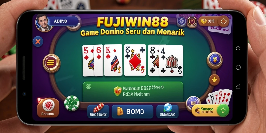 Tampilan permainan seru dalam FUJIWIN88 yang menampilkan Domino.