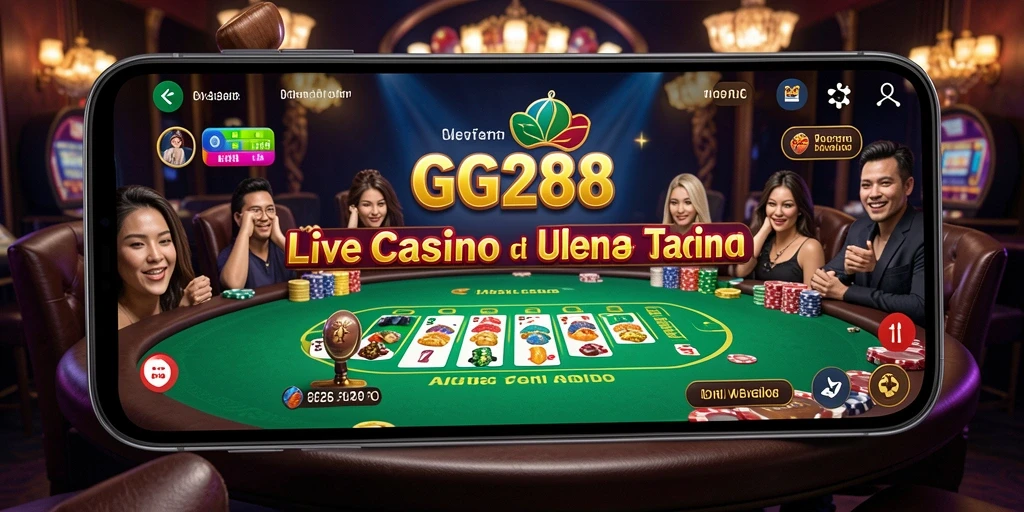 Tampilan gameplay Live Casino GG288 yang mengasyikkan dan interaktif.