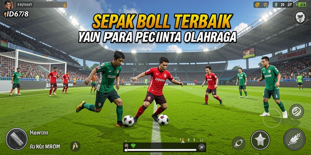 Tampilan gameplay seru dalam permainan sepak bola ID678.