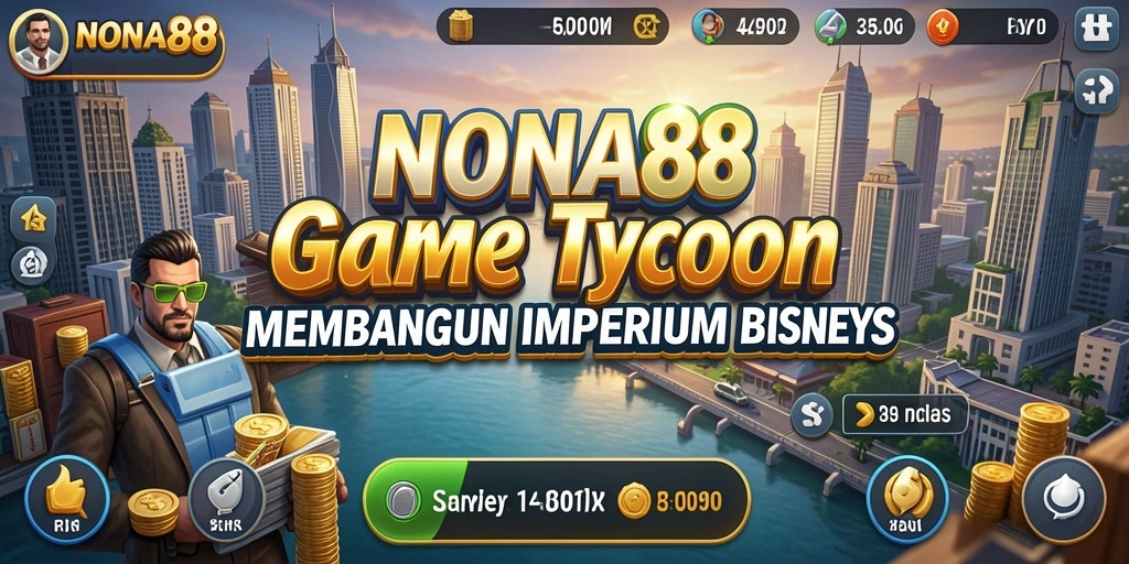 Tampilan gameplay NONA88 dengan interaksi bisnis yang seru.