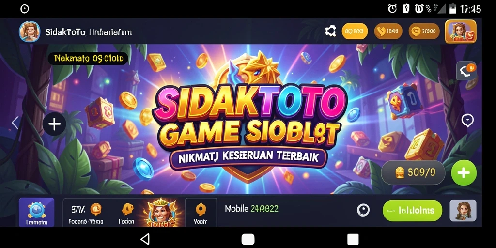 Tampilan menarik gameplay Slot di SIDAKTOTO.