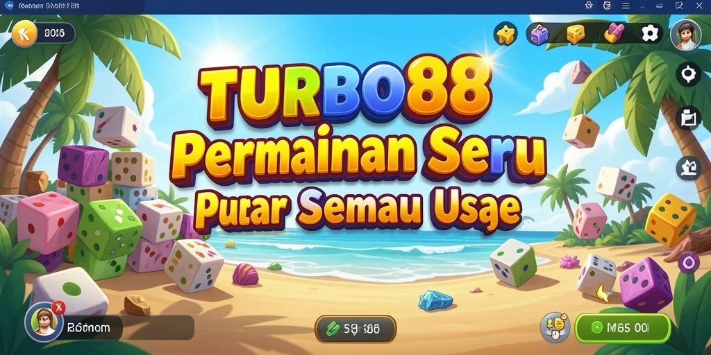 Tampilan gameplay utama TURBO88 yang menarik dan interaktif.