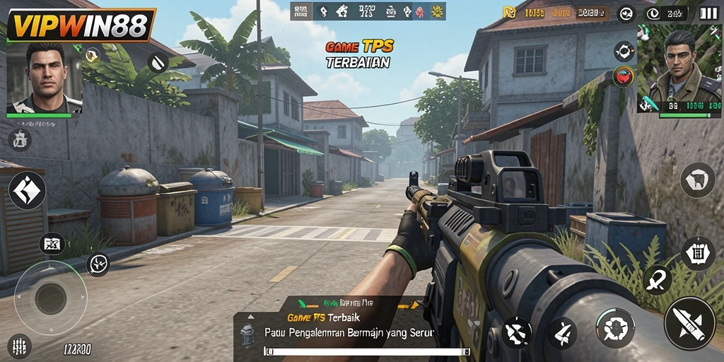 Tampilan gameplay seru dari VIPWIN88 dengan aksi tembak-menembak yang intens.