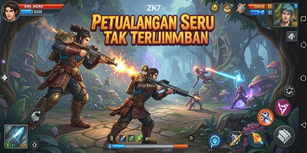 Tampilan gameplay ZK7 dengan visual yang menakjubkan.